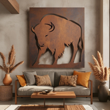 The Wyoming Bison - Metal Wall Art