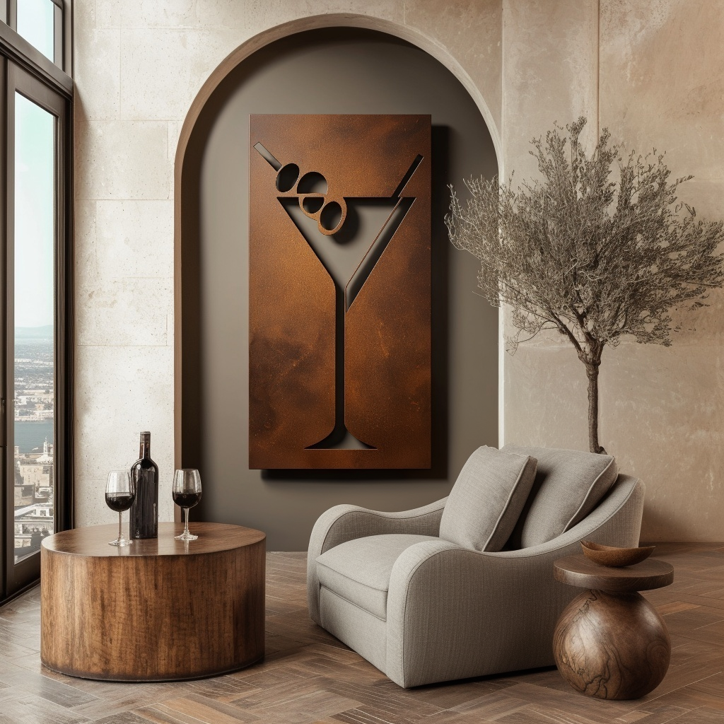 The Dirty Martini - Metal Wall Art