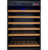 Allavino FlexCount Series 56 Bottle Single Zone Built-In Wine Refrigerator with Black Door Right Hinge VSWR56-1BR20