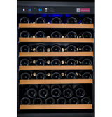 Allavino FlexCount Series 56 Bottle Single Zone Built-In Wine Refrigerator with Black Door Right Hinge VSWR56-1BR20