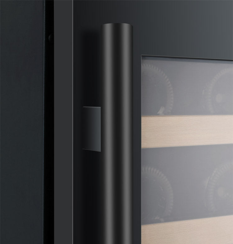 Allavino FlexCount Series 56 Bottle Single Zone Built-In Wine Refrigerator with Black Door Right Hinge VSWR56-1BR20