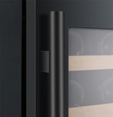 Allavino FlexCount Series 56 Bottle Single Zone Built-In Wine Refrigerator with Black Door Right Hinge VSWR56-1BR20