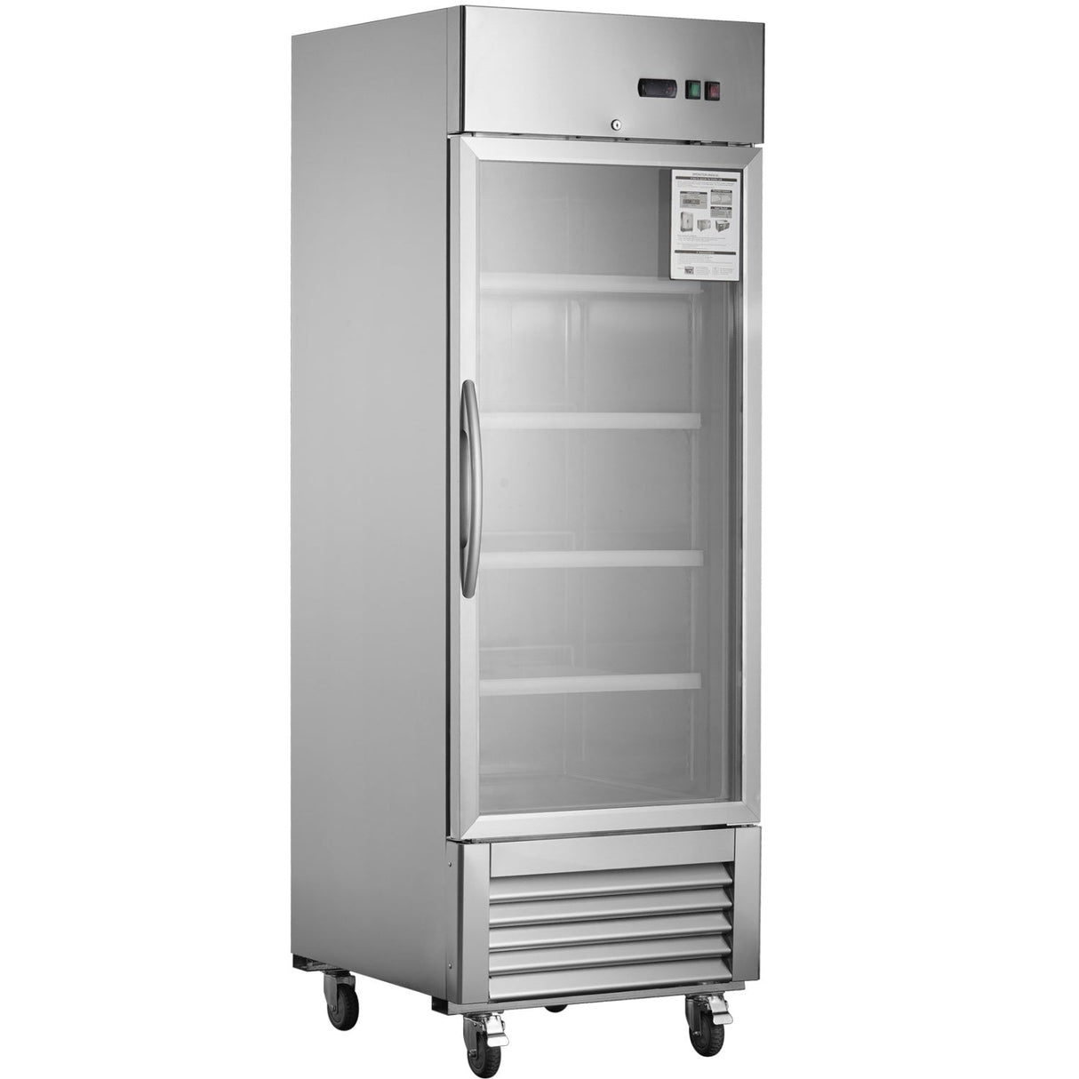 Chery Industrial 27” W27 19 cu. ft Commercial Display Glass Door Refrigerator