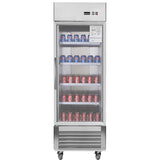 Chery Industrial 27” W27 19 cu. ft Commercial Display Glass Door Refrigerator