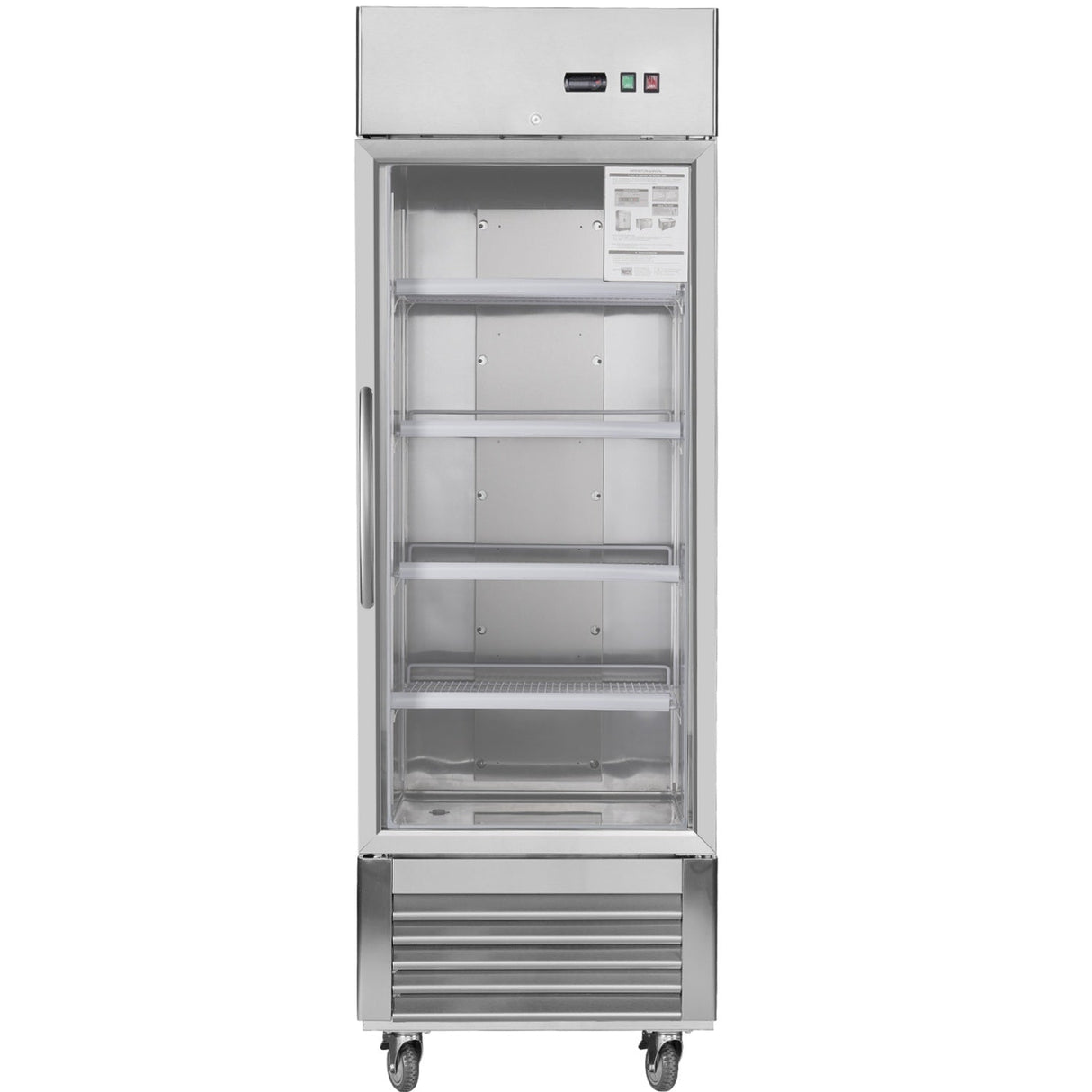Chery Industrial 27” W27 19 cu. ft Commercial Display Glass Door Refrigerator