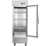 Chery Industrial 27” W27 19 cu. ft Commercial Display Glass Door Refrigerator