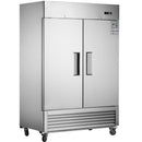 Chery Industrial 54"W Commercial Freezer 42 cu. ft. 2 Solid Door Reach-In Freezer
