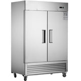 Chery Industrial 54"W Commercial Freezer 42 cu. ft. 2 Solid Door Reach-In Freezer