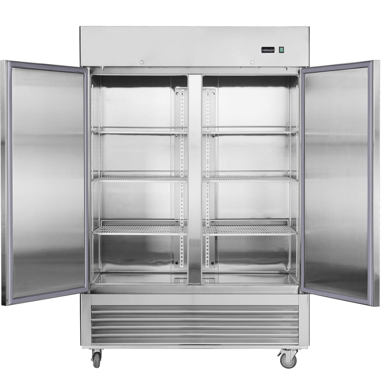 Chery Industrial 54"W Commercial Refrigerator 42 cu. ft. 2 Solid Door Reach-In Refrigerator