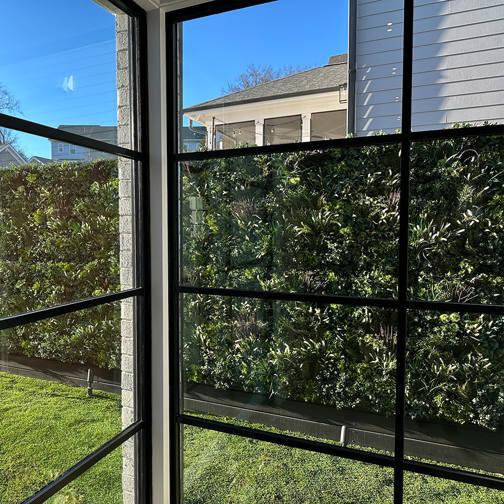 Designer Plants USA Garden of Eden 40"x40" Metal-Backed UV Fire-Resistant Green Wall