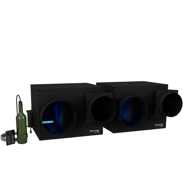 WhisperKOOL Platinum Split Twin 220V High Efficiency Ducted Wine Cellar Cooling System