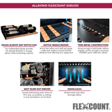 Allavino Reserva Series 67 Bottle 71″ Tall Single Zone Right Hinge Black Shallow Wine Refrigerator with Wood Front Shelves