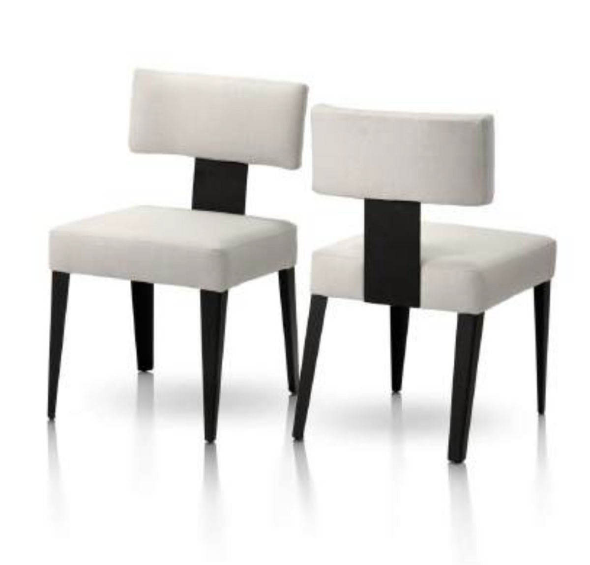 Metall CH475 Modern Open Back Upholstered Dining Chair
