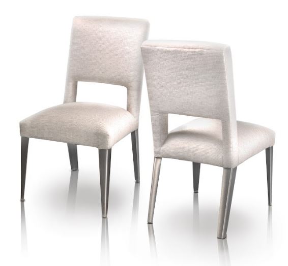 Metall CH435 Modern Open Back Upholstered Dining Chair